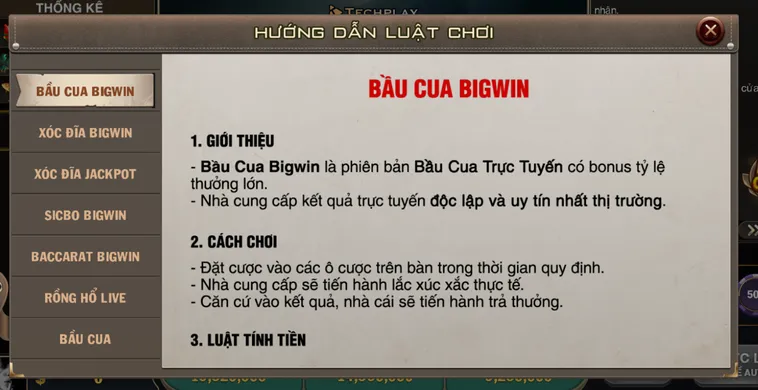 Bầu Cua BigWin Livestream Tại B52 Club Thiên Đường Săn Thưởng Cực Đỉnh