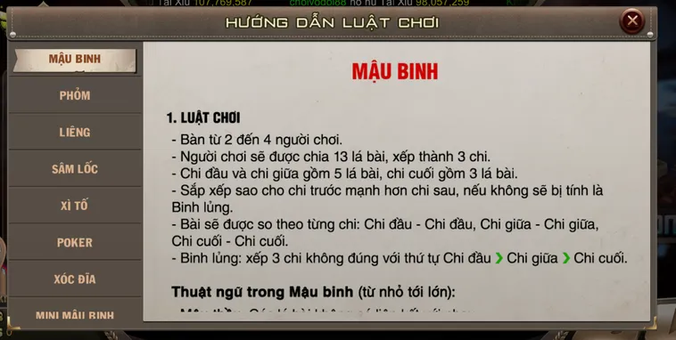 Trải Nghiệm Đỉnh Cao Với Tựa Game Mậu Binh Tại B52 Club Uy Tín