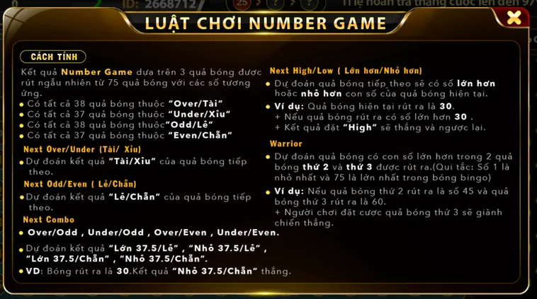 Number Game Tại B52 Club Sân Chơi Dự Đoán Kết Quả Đẳng Cấp Thế Giới