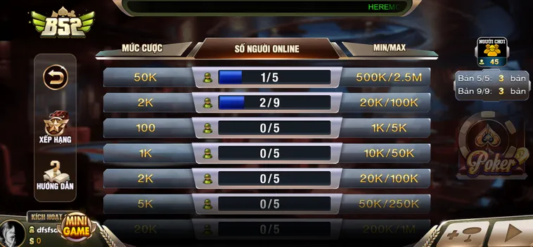 Poker Tại B52 Club Đấu Trường Đỉnh Cao Cho Những Cao Thủ Thích Chinh Phục