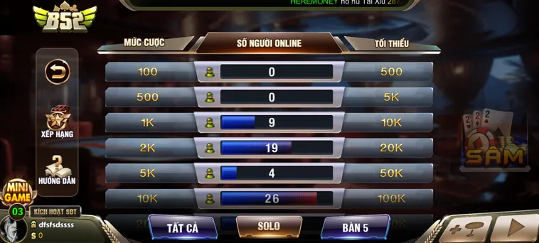 Trải Nghiệm Đỉnh Cao Khi Tham Gia Sâm Lốc Tại B52 Club Uy Tín