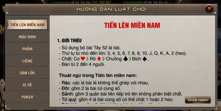 Chinh Phục Đỉnh Cao Game Bài Tiến Lên Miền Nam Tại B52 Club Cực Hấp Dẫn