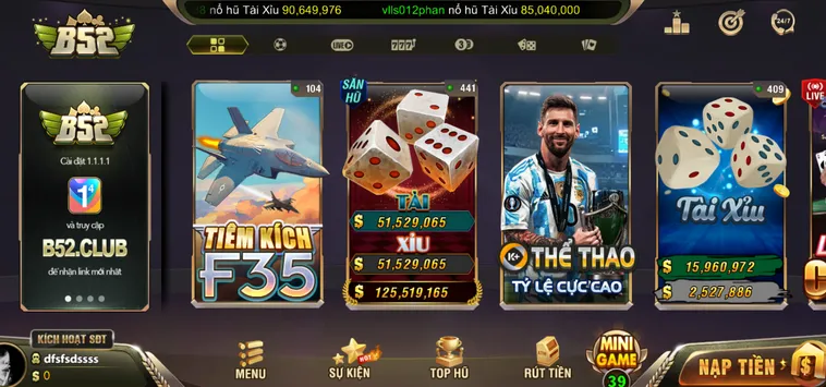 Cổng Game B52 Club - Đẳng Cấp Sòng Bài Bom Tấn Số 1 Việt Nam