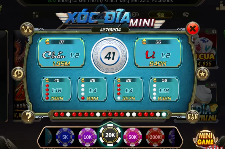Tận Hưởng Trải Nghiệm Minigame Xóc Dĩa Mini Tại B52 Club Đẳng Cấp Nhất